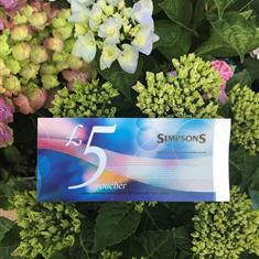 Simpsons 5 Gift Vouchers