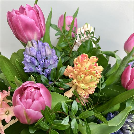 Mothers Day Tulip Hyacinth Vase